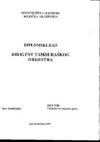 prikaz prve stranice dokumenta Dirigent tamburaškog orkestra