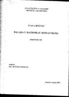 prikaz prve stranice dokumenta Balada u razdoblju romantizma