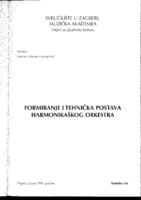 prikaz prve stranice dokumenta Formiranje i tehnička postava harmonikaškog orkestra