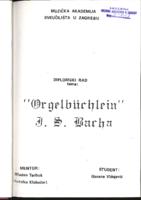prikaz prve stranice dokumenta "Orgelbuchlein" J. S. Bacha