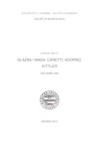 prikaz prve stranice dokumenta Glazba i masa: Canetti, Adorno, Kittler