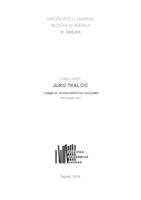 prikaz prve stranice dokumenta Juro Tkalčić i njegovo violončelističko nasljeđe